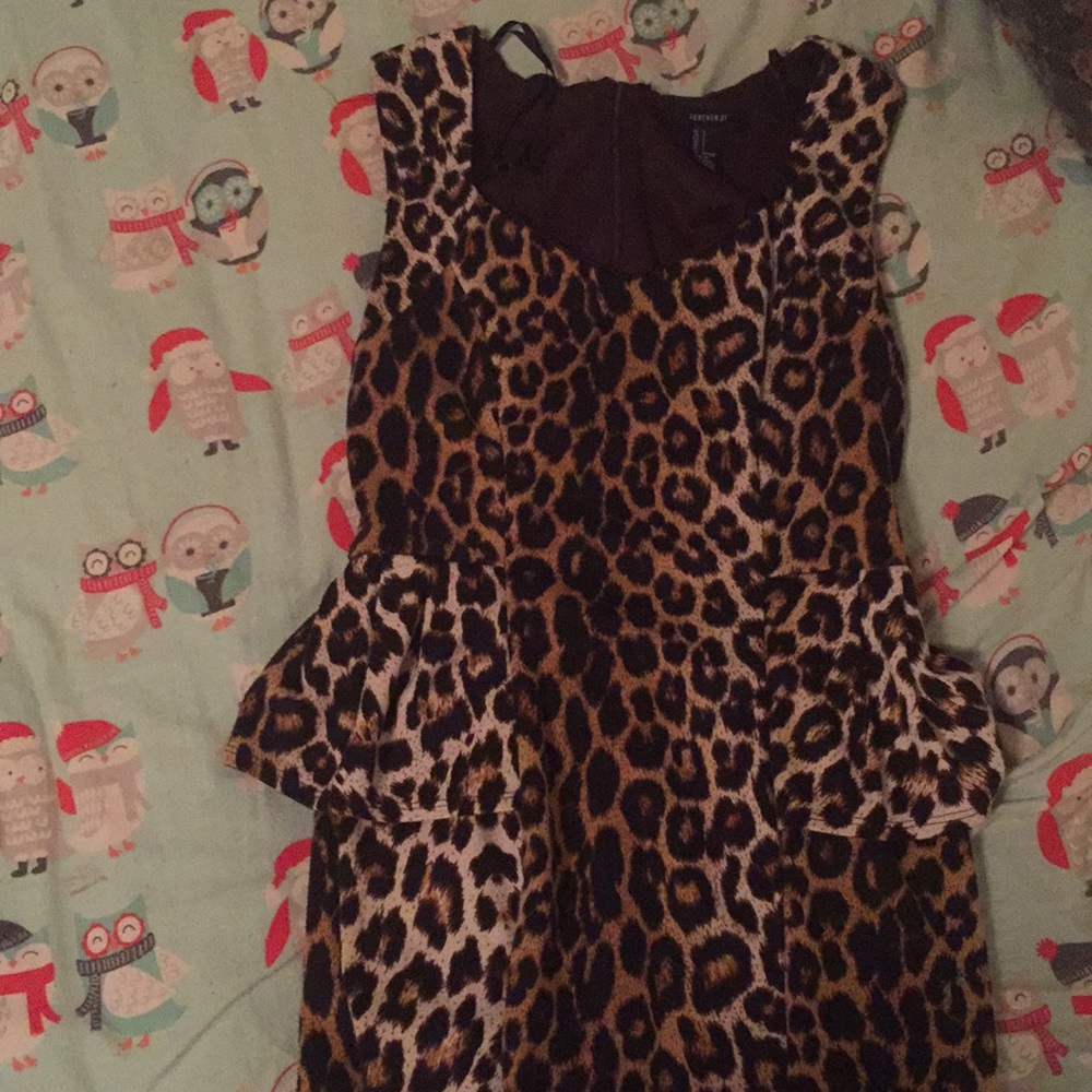 Forever 21 cheetah print dress size small.
